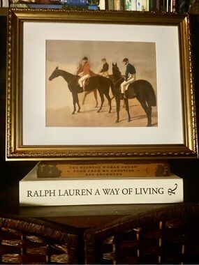 Steeplechase Cracks | Framed Equestrian Art | 13x16 Gold Frame